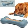GoSports Pets PupsCream Frozen Dog Treat Holder – Dog Enrichment Fill and Freeze Bone Station – Helps Keep Dogs Busy – Blue