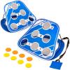 GoSports Splash Skip Versus Floating Pool Cornhole Game – Stone Skipping Swimming Pool Game for Adults & Family – Water Cornhole Game for Pools & Lake