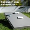 Coast Modern All Weather Cornhole Board Set – 4 x 2 ft Regulation Size – Premium Outdoor Game for Adults & Family(Gray)