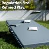 Coast Modern All Weather Cornhole Board Set – 4 x 2 ft Regulation Size – Premium Outdoor Game for Adults & Family(Stone Blue)